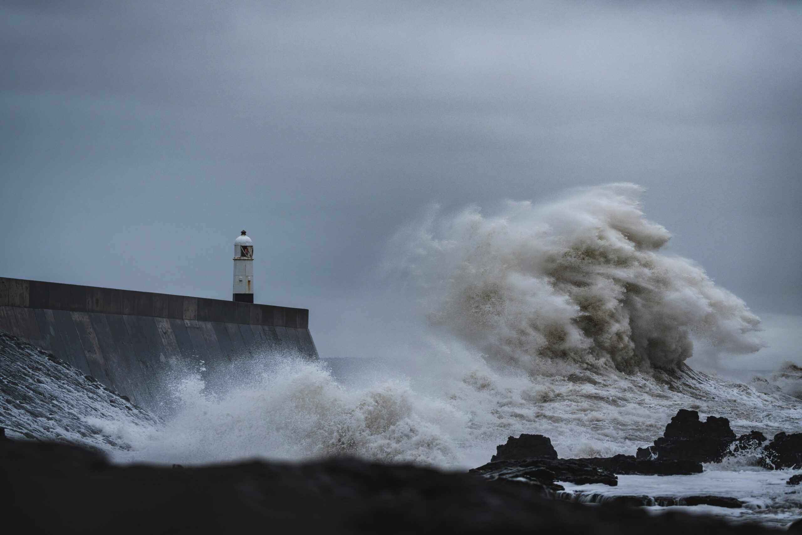 Storm at sea